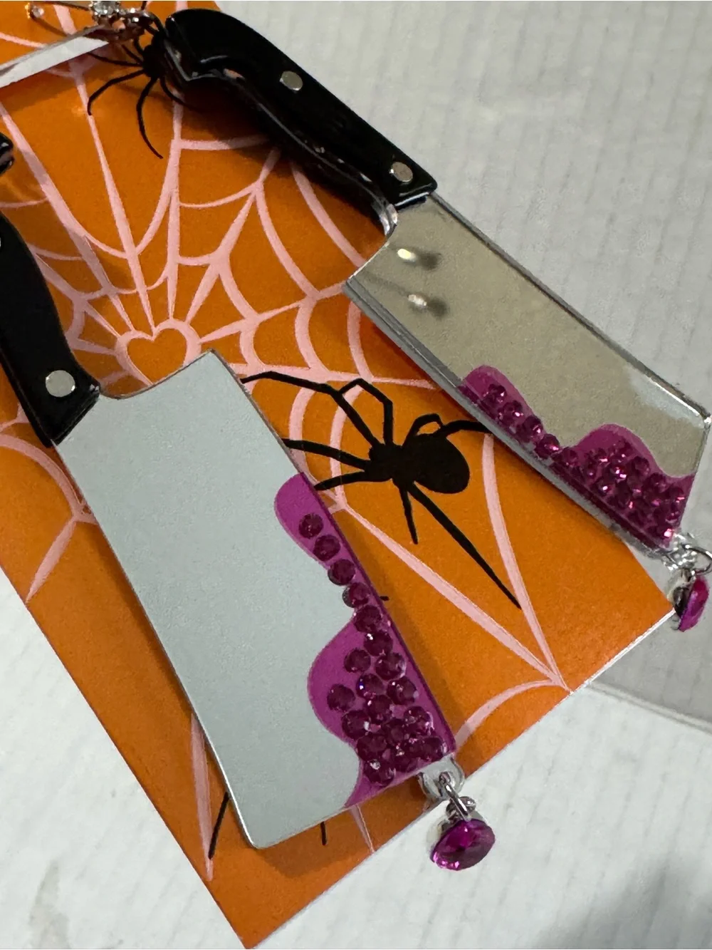 BETSEY JOHNSON CLEAVER LEVERBACK EARRINGS  BNWT